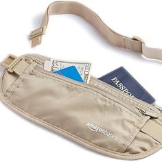 Travel Money Belt Keeps Your Cash, Receipts, And Important Documents Organized And Secure Rfid Blocking Material Protects Against Unwanted Scans 2 Zippered Compartments With Inner Pockets To Organize Items Comfortable Waist Strap Can Be Adjusted In Length For A Perfect Fit Made Of Durable Nylon Ripstop In Front And Breathable Mesh Panel In Back Travel Money Belt, Lightweight Luggage, Amazon Travel, Money Belt, Rolling Backpack, Travel Umbrella, Luggage Brands, Luggage Organization, Amazon Basics