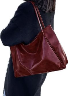 Burgundy Bag, Retro Purse, Vintage Shoulder Bag, Elegant Red, Shoulder Tote Bag, Womens Tote, Shoulder Tote, White Bag, Casual Bags