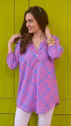 Spring has sprung at the BD! Shop the collection today! $45 Chic Spring Tunic With Shirttail Hem, Chic Shirttail Hem Tunic For Spring, Professional Dresses For Work, White Skinnies, Professional Dress, Blue Door, Spring Has Sprung, Professional Dresses, Boutique Fashion