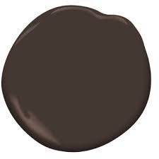 a dark brown color is shown in this image, it looks like an oval shape