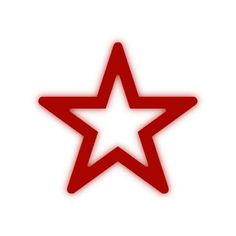 a red star on a white background