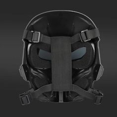 This high-end mask combines head and facial protection seamlessly, saving you the hassle of choosing between a face shield and goggles. Weighing just 330g, it's lightweight and easy to carry and store. Crafted from high-quality nylon material, it's durable and resistant to wear and tear, significantly extending its lifespan. The mask features multiple breathable holes to ensure smooth breathing and a more comfortable experience. With high resilience sponge inside, it provides ample protection for the face. Suitable for individuals aged 12 and above. Techwear Mask, Tactical Mask, Cyberpunk Helmet, Cyberpunk Mask, Foggy Night, Mens Tactical Pants, Alien 1979, Techwear Outfits, Helmet Motorcycle