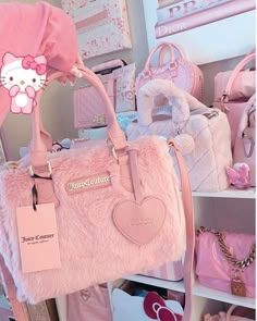 Pink Juicy Couture Bag, Fluffy Aesthetic, Juicy Couture Aesthetic, Pink It Girl, Pink Cute Aesthetic, Couture Aesthetic, The Best Aesthetic, Pink Items, Girly Christmas