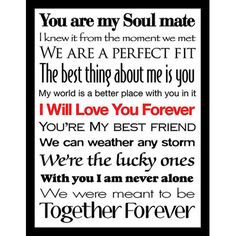 a black and white poster with the words you are my soul mate, we are a perfect