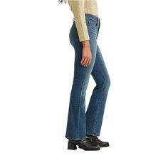 A high rise meets a modern bootcut leg. We designed these easy-to-wear jeans with a fashion-forward high rise, slim leg and subtle bootcut at the hem for a flattering silhouette.Levis Style: 725Closure Type: Button & ZipperPockets: 2 Back Slip Pockets, 2 Front Slip PocketsRise: High RiseFiber Content: 60% Cotton, 23% Viscose, 16% Polyester, 1% ElastaneFabric Description: DenimInseam: 32 InCare: Tumble Dry, Machine WashJean Style: Bootcut Jeans, Slim Fit JeansCountry of Origin: Imported High Rise Bootcut Jeans, Slim Legs, Bootcut Jeans, High Rise, Fashion Forward, Slim Fit, How To Wear