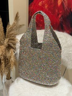 Glitter Shiny Multicolor Raffia Tote, Beach Daily Bag Sparkly , Crochet Market Bag, Glitter Raffia Bag, Glossy Sparkling Beach Bag - Etsy Türkiye Multicolor Bucket Bag For Party, Elegant Multicolor Vacation Bags, Multicolor Square Party Bag, Multicolor Tote Shoulder Bag For Evening, Multicolor Tote Shoulder Bag For Party, Multicolor Evening Tote Shoulder Bag, Handmade Bucket Shoulder Bag For Party, Handmade Crochet Tote Bag For Party, Trendy Rectangular Crochet Party Bag