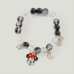 Minnie Mouse Charm Bracelet Enamel Beads Unisex Dangle Moon Star Stretchy Brand New In Original Package No Tags Attached Stretchy Charm Bracelet Beads Party Work Office School Gift Stocking Stuffer ***Check Out My Other Items** Bundle & Save $$ On Shipping!!! (T93107) Tags Home, Country ,Collectable, Vintage, Figurine ,Office, Boho, Hippie, Stylish, Gift, Fashion, Surfer, Vacation, Beach, Unisex, Vegan, Minimalist, Western, Southwest, Native American, Mid Century, Retro, Chic,, Victoria's Secret Vegan Minimalist, Minimalist Western, Office Boho, Valentines Lingerie, Enamel Beads, School Gift, Bead Charm Bracelet, Moon Star, Vacation Beach