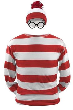 Where's Waldo Waldo Waldo & Friends T-shirt Cosplay Costume Materil:Cotton Package included:Top + hat +glasses Shipping:  Processing time: Ready to ship. It can be shipped within 24 hours.  Standard Shipping: 10-15 days. Fast Shipping: 4-8 Attention: For Quick Use, Make sure you will choose fast shipping! Funny Sweatshirts Hoodie, Where's Waldo Costume, Waldo Costume, Halloween Hombre, Mens Fancy Dress, Fancy Dress Halloween Costumes, Where's Waldo, Wheres Waldo, Fancy Dress Outfits