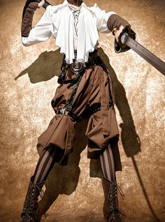 Neo Ludwig -Flying Through The End of Time- Ouji Lolita Blouse and Trousers Pirate Academia Aesthetic, Pirate Aesthetic Fashion, Pirate Outfit Design, Traveler Clothes, Pirate Clothing, Pirate Clothes, Blouse And Trousers, Pirate Outfit, Pirate Fashion