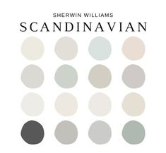 The PDF contains EVERYTHING you need to KNOW about Sherwin Williams SCANDINAVIAN Paint Colors! It includes a list of 16 complementary Sherwin Williams SCANDINAVIAN Paint Colors that complement each other. This is a PREPACKAGED Color Palette Selection Listing that includes the Sherwin Williams complementary color recommendations for walls, ceilings, trims, moldings, doors, and window frames - for your WHOLE HOUSE. NOTE: This LISTING is MORE than c Minimalist Paint Colors, Scandinavian Bedroom Color, Scandinavian Paint Colors, Scandi Colour Palette, Nordic Color Palette, Color Palette Whole House, Scandinavian Color Palette, Wabi Sabi Home, Material Color Palette