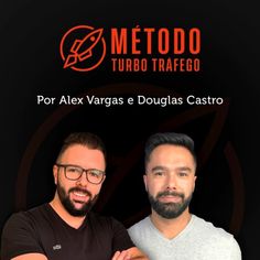 two men standing next to each other in front of a black background with the words metrodo