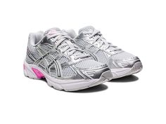 ASICS Sportstyle GEL-1130 - Women's Shoes : Glacier Grey/Pure Silver : Stay active and super stylish wearing the ASICS Sportstyle GEL-1130 Footwear. Synthetic mesh, leather and polyester upper. Synthetic mesh and polyester lining. Removable footbed. Classic round toe silhouette. Lace-up closure offers a secure fit. Padded collar for added support. EVA midsole. Rubber outsole. Imported. Running Shoes Student Discount, Luxury Asics Running Shoes For Casual Wear, Asics Gel 1130, Asics Sportstyle, Back To School Shoes, Shoes Asics, Shoes Outfit Fashion