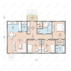 the floor plan for an apartment with two bedroom and one bathroom, including a separate living area