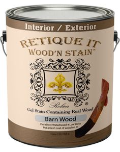 a can of interior / exterior remodel it wood'n stain vintage cherry