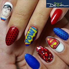 Batman Nail Art, Batman Nails, Fun Halloween Nails, Nail Pictures, Crazy Nails, Soft Nails