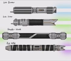 four different types of rockets with the names and description on them, including one rocket ship