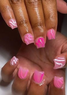 Very Short Pink Acrylic Nails, Cute Birthday Nails Short Pink, Cute Short Acrylic Nails Baddie, Pink Kid Nails, Cute Shorties Nails, Short Pink Nails With Charms, Short Birthday Nails 12, Short Pink Nail Inspo Acrylic, 6th Grade Nails Short