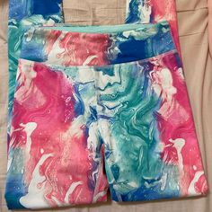 Collided Marble Leggings Never Worn Marble Leggings, Colored Marble, Marble Colors, Kids Bottoms, Colorful Leggings, Kids Shop, Marble, Leggings, Red