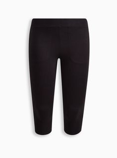 FIT Model is 5'10” wearing size 1. . 2” signature waistband. . 21” inseam. . MATERIALS + CARE Cotton blend fabric. 95% cotton, 5% spandex. . Machine wash cold. Tumble dry low. Imported. DETAILS Pocket detail. . The best plus size women's capri signature waist pocket legging hosiery & socks in black made of premium. You'll want to wear these basics every day. Liquid Leggings, Legging Fits, Long Leggings, Cotton Blend Fabric, Pocket Leggings, Striped Leggings, Sweaters And Leggings, Loose Tops, Bottom Clothes