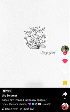 an image of someone's facebook page with flowers on it