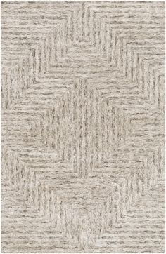 an up close view of a beige rug with wavy lines on the top and bottom