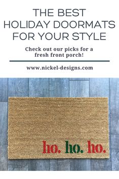 the best holiday doormats for your style check out our picks for a fresh front porch