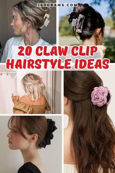 Save this pin for 20 effortlessly chic claw clip hairstyles perfect for any occasion. Discover stylish and easy-to-create hairstyles that will add a touch of sophistication to your look. #ClawClipHairstyles #FashionInspiration