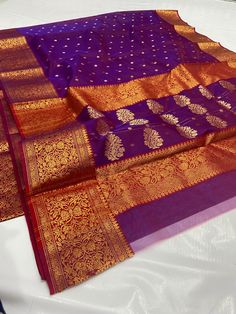 It's a beautiful Original chanderi handloom pure katan silk saree . All over minakari teeli work jaal handmade nakshi border including running plane blouse. Saree length: 6.40m, width: 46in  [ saree 5.50m, blouse 90cm ] Dry clean only . Please note - color may be vary a little due to sunlight and photography . Please message us after purchasing in case you want fall and Pico done it not . No extra charges for fall and Pico but inform us . Blouse stitching is also available . Festival Chanderi Dupatta With Kora Detail, Festival Chanderi Dupatta With Kora Work, Traditional Saree With Kora Detailing, Diwali Chanderi Dupatta With Kora Detailing, Tussar Silk Dupatta With Kora For Diwali, Traditional Kora Saree, Traditional Kora Dupatta For Festivals, Traditional Kora Dupatta, Traditional Drape Wear With Kora For Festivals