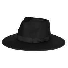 Elevate your look with this timeless classic - the Four Buttons Brim Fedora. Crafted from faux felt with a glamorous flat grosgrain bow and band, this head accessory will add a sophisticated flair to any ensemble. With its 3" brim and available colors of black and camel, this elegant fedora will bring out your inner ic Adjustable Classic Fedora For Party, Formal Hat With Adjustable Bow, Elegant Fitted Hats For Work, Modern Adjustable Formal Hats, Formal Hats With Bow And Adjustable Fit, Formal Adjustable Hat With Bow, Winter Party Hats With Bow, Elegant Formal Solid Color Felt Hat, Classic Brimmed Hat With Bow