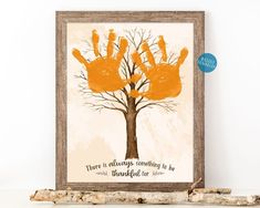 there is always something to be grateful for in this family tree printable art piece