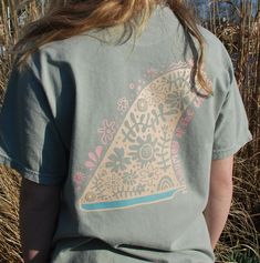 Our unique boho design features a playful surf fin print that will have you feeling like a true ocean goddess. And let's not forget the oh-so-important "sunshine and saltwater" mantra - a true reminder of the joys of beach life. Unisex Soft Wash Garment Dyed TeeSuper soft garment-dyed t-shirt made 100% with ring-spun cotton. The soft-washed, garment-dyed fabric brings extra coziness to your wardrobe while the relaxed fit makes it an excellent daily choice. · 100% ring-spun cotton · Medium fabric Ocean Goddess, Surfrider Foundation, Shirt Design Inspiration, Boho Design, Beach T Shirts, Boho Designs, Dye T Shirt, Beach Life, Mantra