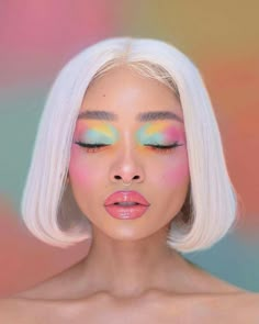 Nyane Lebajoa, Creative Eye Makeup, Creative Makeup Looks, Eye Makeup Art, Blonde Bobs, Hair Reference, Nyx Professional Makeup, Artistry Makeup, Creative Makeup