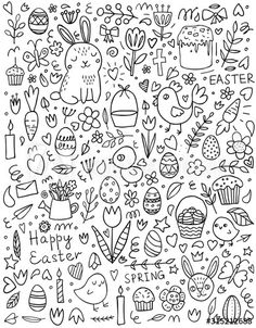 an image of doodles and flowers