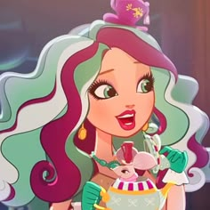 Madeline Hatter Aesthetic, Hatter Aesthetic, Ever After High Madeline Hatter, Maddie Hatter, Pfp Icon Aesthetic, Madeline Hatter, Cartoon Pfp, Lizzie Hearts, Cartoon Sketches