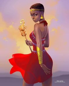 Orishas Yoruba, Scorpio Art, Queen Queen, Signs Of The Zodiac, Art Cartoon, Black Artwork, Black Cartoon, Black Love Art, Black Art Pictures