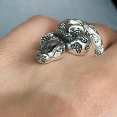 Large Snake ring Sterling silver 925, Python ring, animal ring, goth ring, snake lover gift ▶RING SIZE: all sizes are available(choose from the option) ▶ WEIGHT: 14 gr ▶ The length of the front part: 38 mm ▶ Width: 21 mm MORE from us For another snake design ring, click here: https://etsy.me/3uSKcS0 For deer ring, click here: https://etsy.me/3pkgdRO ✔️ Please, view my store policies before buying this item here. https://www.etsy.com/shop/shahinianjewelry/policy For more information, ➩You can als Silver Snake-shaped Promise Ring, Silver Snake Ring For Promise, Unique Sterling Silver Snake Ring, Adjustable Stamped 925 Open Snake Ring, Unique Sterling Silver Open Snake Ring, Unique Handmade Snake-shaped Ring, Adjustable Silver Snake-shaped Ring, Unique Snake Shape Ring As Gift, Adjustable Sterling Silver Snake Ring