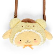 Latekuma Baby Collection is released at Japan Sanrio Today~! A relaxing LaTekuma baby design series ☆ Pochette size that is easy to use for short outings ★ A great item that can be removed from the shoulder and used as a pouch ♪ Size: Approx. Width 22 x Depth 7 x Height 18cm Shoulder strap length: Approx. 71-136cm Material: polyester, steel, PU Detail: Can be used as a pouch by removing the shoulder strap Zipper closure Exterior: 1 open pocket, 1 interior open pocket Not washable Photo Credit: Japan Sanrio Cute Brown Shoulder Bag, Cute Cream Shoulder Bag For Daily Use, Cute Bunny Design Bag For Everyday Use, Cute Bunny Design Bags For Everyday Use, Cute Yellow Shoulder Bag, Cute Everyday Bags With Bunny Design, Cute Soft Bags For Everyday, Cute Soft Bags For Everyday Use, Sanrio Pompompurin