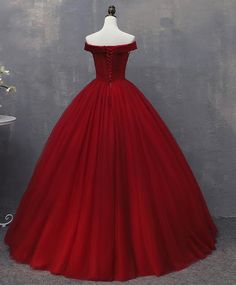 Wine Red Formal Dress, Burgundy Evening Dress, Sweet 16 Dress, Tulle Balls, Long Prom Gowns, Red Party, Tulle Ball Gown, فستان سهرة, Sweet 16 Dresses