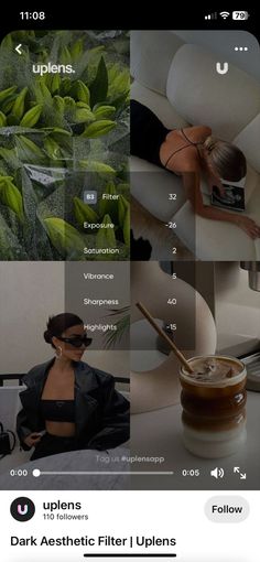 an iphone photo collage with photos and captions to describe the different types of plants