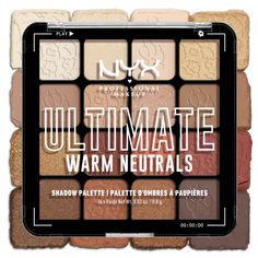 Create your ultimate look with our Ultimate Shadow Palette. Craft a look for any event with our 4 different color palettes ranging from warm to cold tones. Nyx Eyeshadow, Neutral Eyeshadow Palette, Makeup Pro, Neutral Eyeshadow, Nyx Makeup, American Crew, Epilator, Aftershave, Eye Shadow Palette