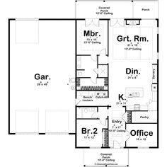 the first floor plan for this house