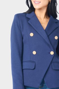 #gibsonlook #whatsyourlook #blazer #doublebreasted #fashion Womens Business, Fall Blazer, Linen Layers, Linen Gauze, Work Blazer, Womens Business Casual, Navy Blazer, Breasted Blazer, Double Breasted Blazer