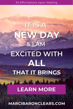 Did you know that how you wake up sets the tone of the whole day? When we first wake up, our brain waves are in a slower state and are very receptive to positive affirmations. Here are 25 affirmations upon waking for you to start your day off on a positive note.