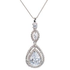 Keira Cubic Zirconia Bridal Pendant Necklace Bridal Pendant Necklace, Dressy Jeans, Bridal Pendant, Bridal Earrings, Pear Shape, Pear Shaped, Bridal Jewelry, Jewelry Sets, The Bride