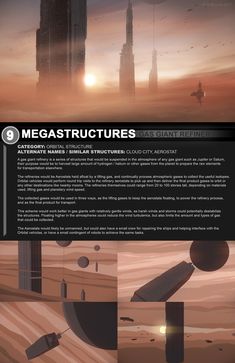 the cover for megastructures, featuring an image of a futuristic city