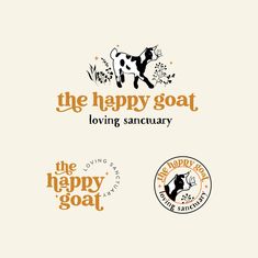 the happy goat logo and some other logos for its product, including an image of a horse