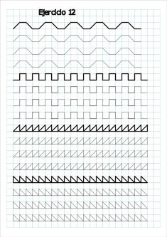 an image of different lines that have been drawn in the same way as each other