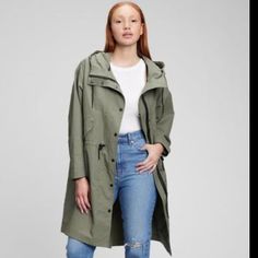 Nwot Oversized Anorak From Gap In Beautiful Mesculine Green Color (True To Stock Photos). Never Worn. Water Repellent Fabric. Note Size: This Is A Xs Petite On The Tag But Fits Very Oversized (Can Fit Up To A Medium Petite So Listed As Mp) Color: Mesculine Green Tags For Exposure: Madewell, Everlane, Rain Jacket, Spring Jacket Fall Utility Parka For Rainy Weather, Utility Parka For Rainy Weather In Fall, Utility Parka For Fall And Rainy Weather, Casual Raincoat For Fall Rainy Weather, Casual Fall Raincoat For Rainy Weather, Casual Raincoat For Fall, Oversized Spring Parka For Workwear, Utility Raincoat For Fall And Rainy Weather, Oversized Spring Workwear Parka