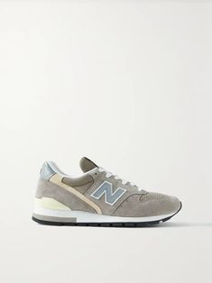 NEW BALANCE 996 suede and mesh sneakers | NET-A-PORTER Nee Balance, New Balance 996, Mesh Sneakers, New Balance Women, New Balance Shoes, Net A Porter, Low Top, New Balance, Porter