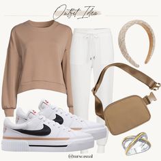 How To Wear Nike Court Legacy, Nike Women's Court Legacy Lift Platform Shoes Outfits, Nike Legacy Court Outfit Fall, How To Style Nike Court Legacy, Nike Court Outfit Women, White Nike Outfit Women, Nike Court Legacy Lift Outfit Women, Court Legacy Lift Sneaker Outfit